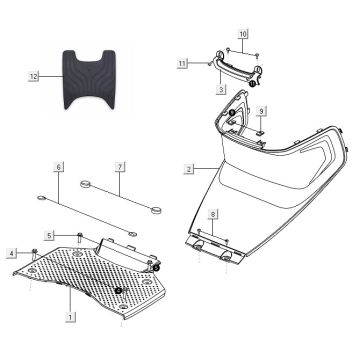 Trittbrett - chopbox Niu M1
