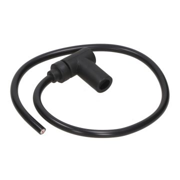 Zündkerzenstecker Gummi 90 Grad mit Kabel 47cm 7mm Dicke passend für 2-Takt 50cc