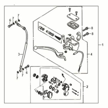 Bremssystem Assy Sym Jet 14 50I E5