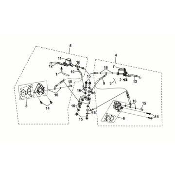 Bremssystem Assy Sym Symphony ST 50 E5