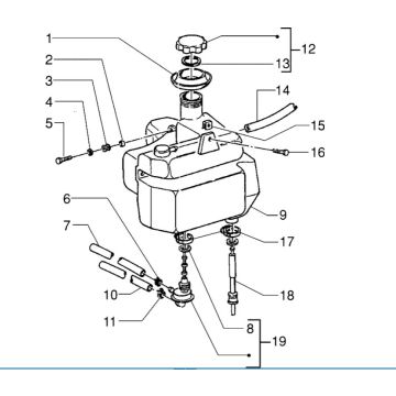Benzintank Piaggio Zip RST