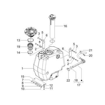 Kraftstofftank Gilera Runner 200cc VXR 4-Takt 2006