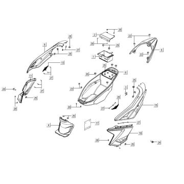 buddy box AGILITY 16+ 4T 125 Matt-Metallic-Silber