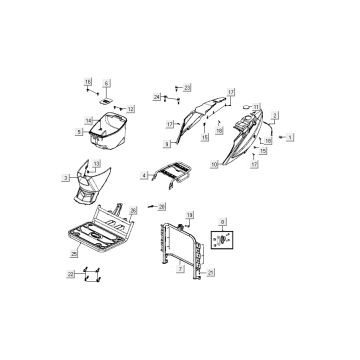 Buddybak Kymco Carry 4-Takt weiß