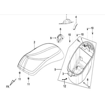 Buddyseat - Helmfach Sym Mio