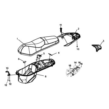 Buddyseat Heckträger Sym Symphony ST (WH-006) weiß