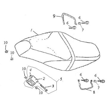Buddyseat Benzhou Retro anthrazit