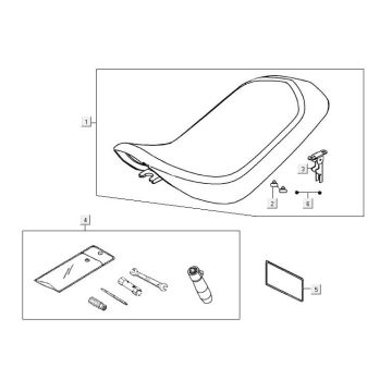 Buddyseat Kymco Maxxer 90 Schwarz