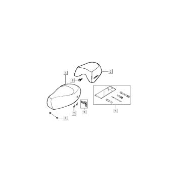 Buddyseat Kymco People 2-Takt blau