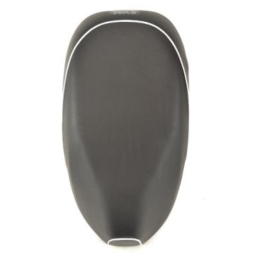 Buddyseat Sym Mio schwarz mit weißer Paspelierung (7200-A7A-200-T7)