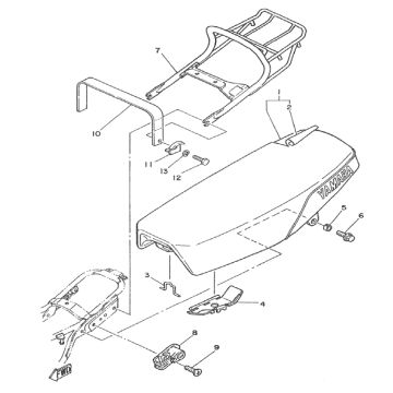 Buddyseat Yamaha DT-50 MX