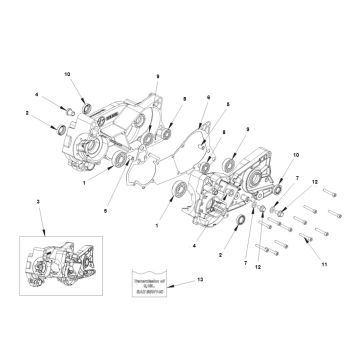 Bye-Bike Kurbelgehäuse-Bye Bike Carter