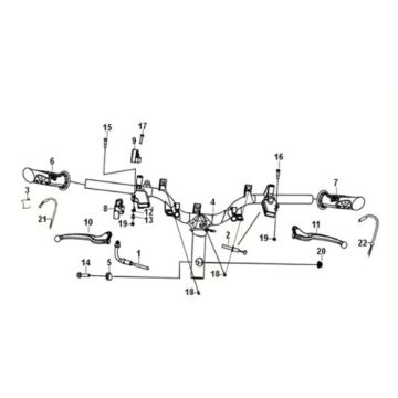Cable - Switch - Handle Lever Sym Orbit III 125I E5