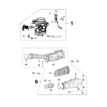 Vergaser Peugeot V-clic Silbergrau