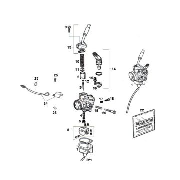 Vergaser SENDA R X-TREME 2007 E2 3ED