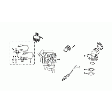 VERGASER Sym Orbit II Euro 4 Mattgrau