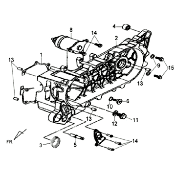 Kartellhülle Sym Fiddle II (BK-7C) eigrau