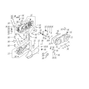 Kurbelgehäuse Kymco MXU 150