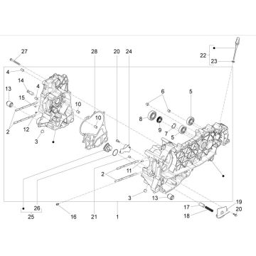Kurbelgehäuse GTS 125 IU