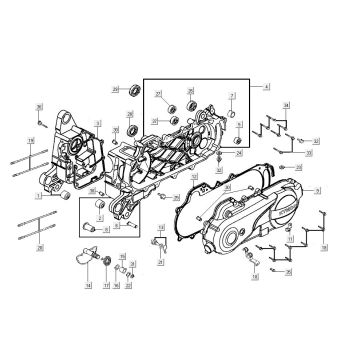 Carter Kymco Agility FR 12" 4-Takt euro4 weiß