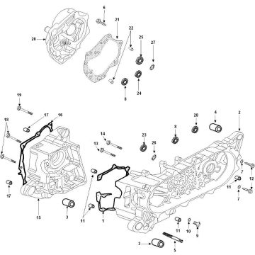 Kurbelgehäuse Peugeot Speedfight 3 4-Takt