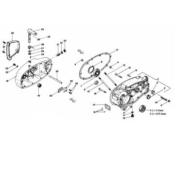 Carter - Kupplungsdeckel Zundapp 529-028 und 029
