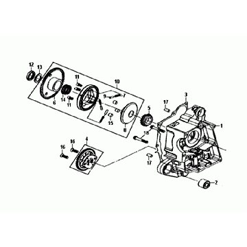 TURBO-/ÖLPUMPE FÜR RECHTE SEITE Sym Orbit III Schwarz