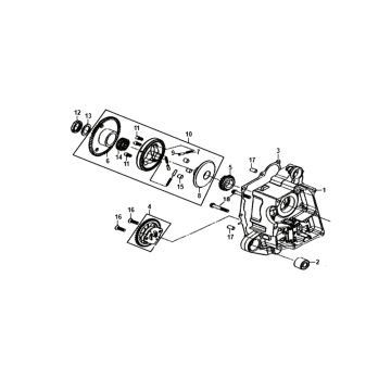 Kurbelgehäuse rechts Sym Jet 14