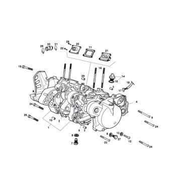 Kurbelgehäuse SENDA R X-TREME 2007 E2 3ED