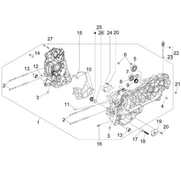 Carter Vespa GTS 300 dh 2008-2016 (mit und ohne ABS)