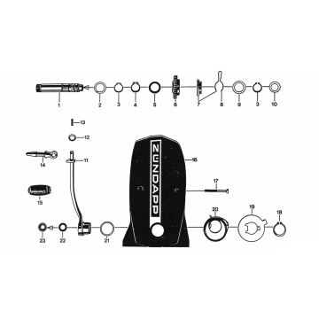 Kurbelgehäuse links - Kickstarter Zundapp 530 alle Typen