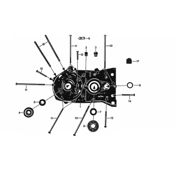 Linke Kurbelgehäusehälfte Zundapp 530 alle Typen