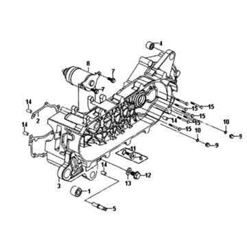 Kurbelgehäusedeckel innen Sym Symphony ST euro4