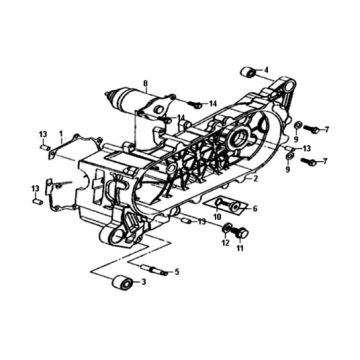 Carterdeksel links Sym Crox 50 E4