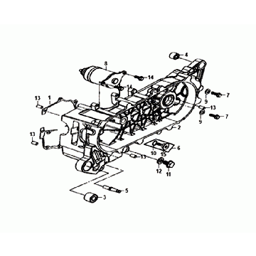 LINKE TURBOGEHÄUSEABDECKUNG Sym Orbit III Schwarz