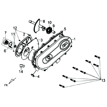 Corbel Gehäusedeckeldichtung Sym Allo (WH871) champagnerfarben