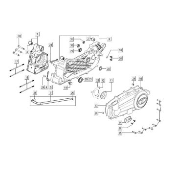 Motorgehäuse - Motordeckel Kymco People S 300i 4T LC