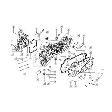 Sumpfhälften Kymco New Dink 4-Takt deep ocean blue