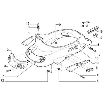 Gepäckträger Piaggio Liberty 4-Takt bis 2005