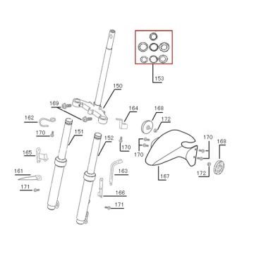 Vordergabel-Schutzblech BTC F22