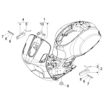 Fahrwerk/Rahmen Vespa GTV 250 4T 4V IE