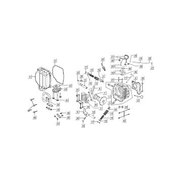 Zylinderzubehör Kymco Super8 4-Takt ab 2009 schwarz