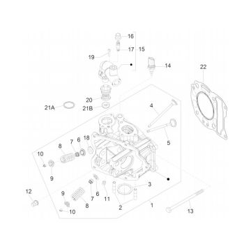 Zylinderkopf - Ventile GTS 125 IE