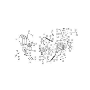 Zylinder-Zubehör Kymco Super 8 4-Takt (2007-2009) orange