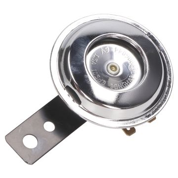 Hupe/Horn 6V kleines Modell Ring 70mm chrom DC=Gleichstrom universal