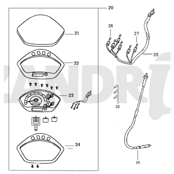 Cockpit-Teller Adlerflügel Napoli matt dunkelblau