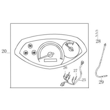 Cockpit-Teller Znen Elegance flach anthrazit