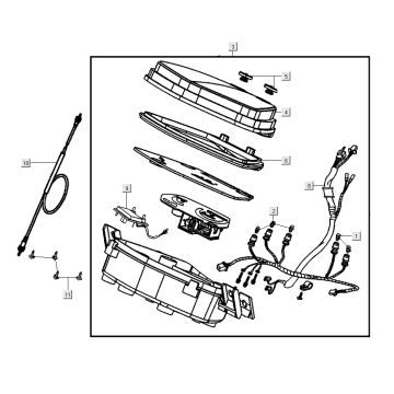 Cockpit Kymco Super 8 Street 4-Takt rot