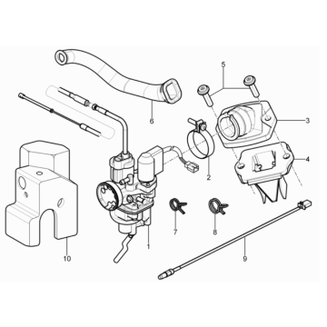 Piaggio Typhoon 50 2-Takt Euro 3 2011 Vergaser