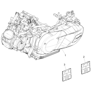 Kompletter Motor: Piaggio Medley 150 4T IE ABS E4 2016-2020 (EMEA)